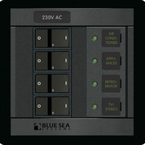 Blue Sea Systems Panel 360 230 V AC 4POS FR
