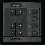 Blue Sea Systems Panel 360 230 V AC 2POS koos pealüliti FR