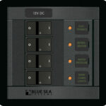 Blue Sea Systems Panel 360 12 V DC 4POS FR