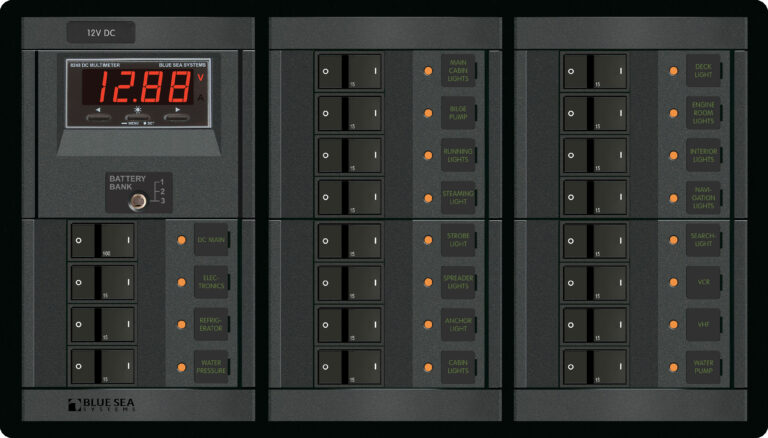 Blue Sea Systems PANEL 360 12VDC 19POS AR GALVENO DMM FR