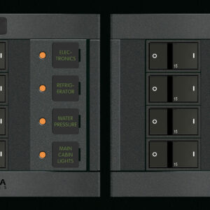 „Blue Sea Systems“ skydelis 360 12VDC 8POS FR H