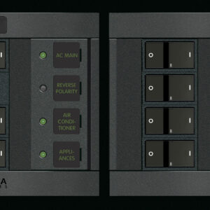 Blue Sea Systems Panel 360 230 V AC 6POS koos pealüliti FR H