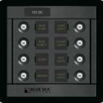 Blue Sea Systems Panel 360 DC 8POS CLB S
