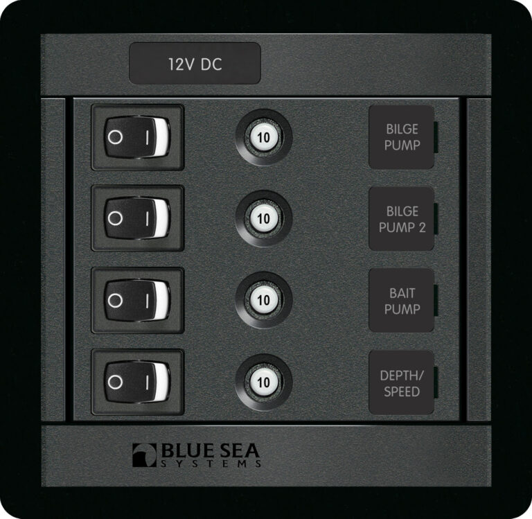 Blue Sea Systems PANEL 360 DC 4POS SW CLB S