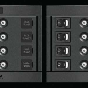 Blue Sea Systems PANEL 360 DC 8POS SW CLB H