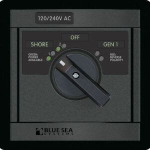 Blue Sea Systems Panel 360 120/240 V AC pöördlüliti65 AOFF+2