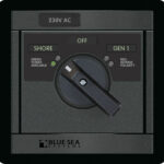 Blue Sea Systems AC ROTARY PANEL 230V/65A OFF+2