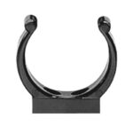 Plastic Support Clip, Ø25mm, Black