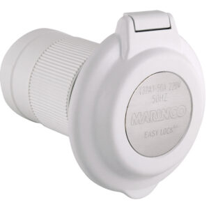 Marinco INLET,32A CONTOURED EXP. W/ SS TRIM,RE