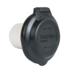 Marinco 30A INLET CONTOURED BLK COVER AND BEZEL