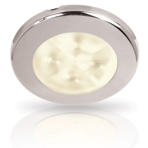 LED allvalgusti, RAKINO valge 12V DC, läikiv roostevaba raam 75mm