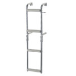 Foldable Ladder,Inox 316,1+2 steps,for narr.transom,90⁰