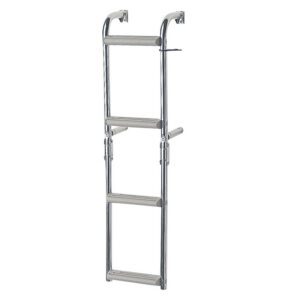 Foldable Ladder,Inox 316,1+2 steps,for narr.transom,90⁰