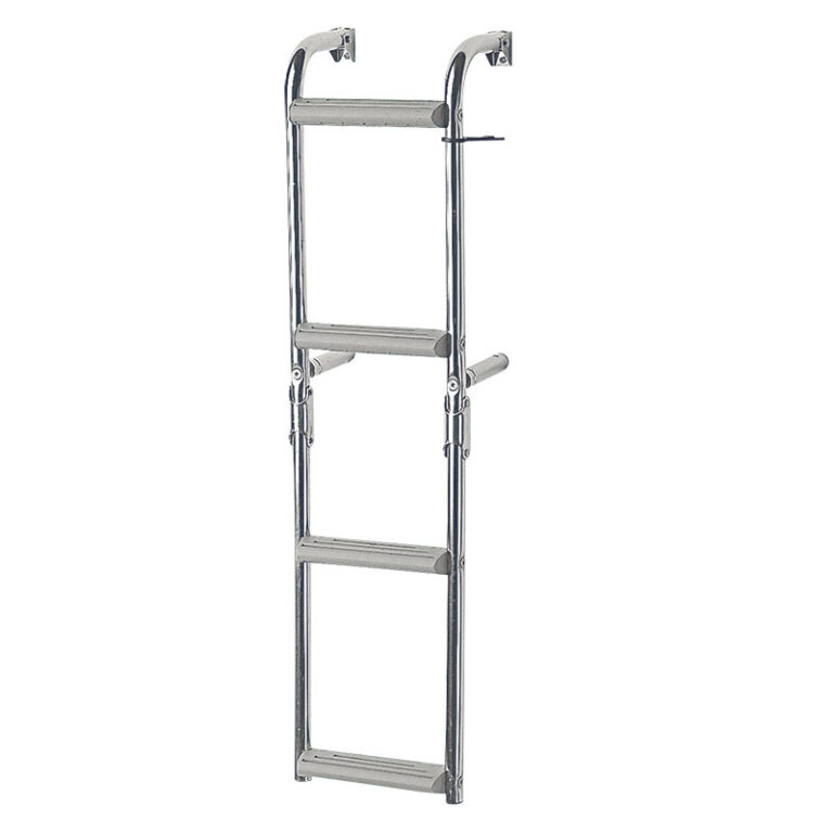 Foldable Ladder,Inox 316,1+2 steps,for narr.transom,90⁰