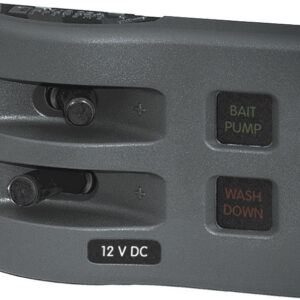 Blue Sea Systems paneel veekindel 12V DC kaitsmetega 2POS hall