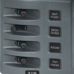 Blue Sea Systems PANEL WD SWITCH ONLY 4POS GRAY