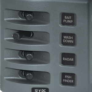 Blue Sea Systems paneel veekindel ainult lülitid 4POS hall