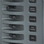 Blue Sea Systems PANEL WD SWITCH ONLY 6POS GRAY