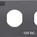 Blue Sea Systems paneel ACC H2O 2 SOCKET BLANK