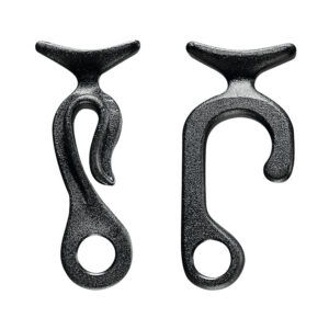 Hook for Fender, on Ø20-22mm Rail, 85x38mm, Black