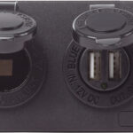 Blue Sea Systems paneel ACC H2O USB,SCKT & VMETER