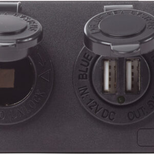 Blue Sea Systems paneel ACC H2O USB,SCKT & VMETER