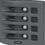Blue Sea Systems PANEL WD 12VDC CLB 4POS GRAY