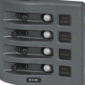 Blue Sea Systems paneel veekindel 12V DC CLB 4POS hall