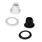 Cable Boot Adjustable w/Screwed Ring, Ø105mm, cut-out Ø85 Black