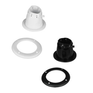 Cable Boot Adjustable w/Screwed Ring, Ø105mm, cut-out Ø85 Black