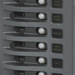 Blue Sea Systems PANELIS WD 12VDC CLB 6POS PELĒKS
