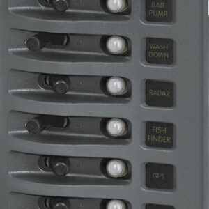 Blue Sea Systems paneel veekindel 12V DC CLB 6POS hall