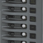 Blue Sea Systems PANEL WD 12VDC CLB 8POS GRAY