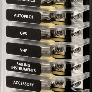 Blue Sea Systems kaitse plokk 3AG 6CIRCUIT W/GROUND
