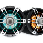 8.8´´ Sports Grey Chrome Tower Speaker, CRGBW LED; SG-FLT882SPC