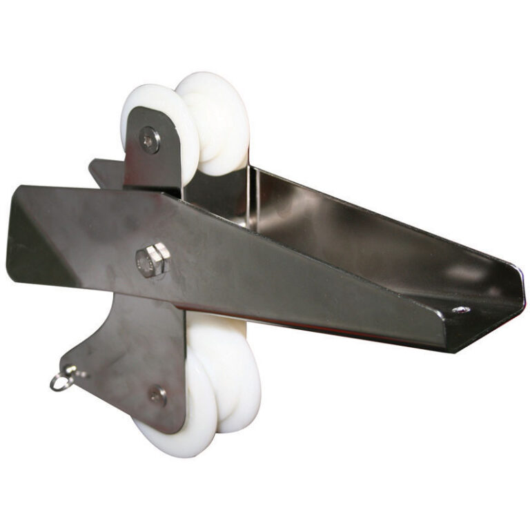 Hinged bow roller, Inox316 L:328mm, H:236mm
