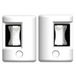 FOS LED 12 Starboard & Port Lights 112,5°, Set, with white housing