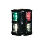 FOS LED 12 Tri-colour & Anchor Light, with black housing