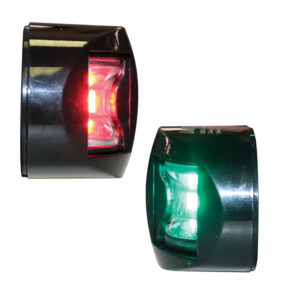 FOS LED 12, Port&Starboard light 112. 5° with black housing