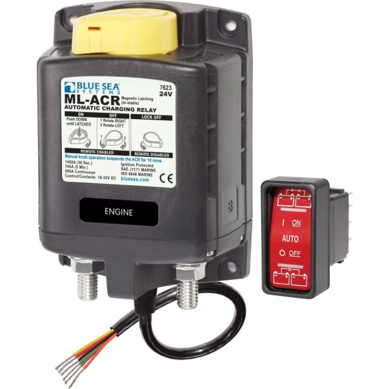 Blue Sea Systems solenoid ML 500 A 24V ACR käsijuhtimisegaCTRL