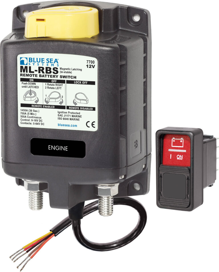 Blue Sea Systems ML solenoid,12 V,1-POLE,KNOB