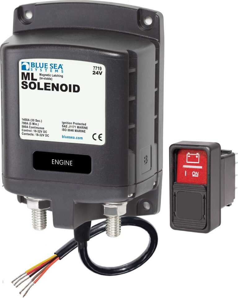 Blue Sea Systems solenoid ML 500 A 24V RBS DTM (hulgipakend)