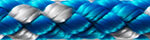8-PLAITED DINGHY; 6,0mm; blue/silver