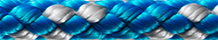 8-PLAITED DINGHY; 4,0mm; blue/silver