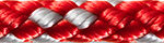 8-PLAITED DINGHY; 6,0mm; red/silver