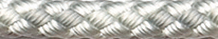 8-PLAITED DINGHY; 4,0mm; white/silver