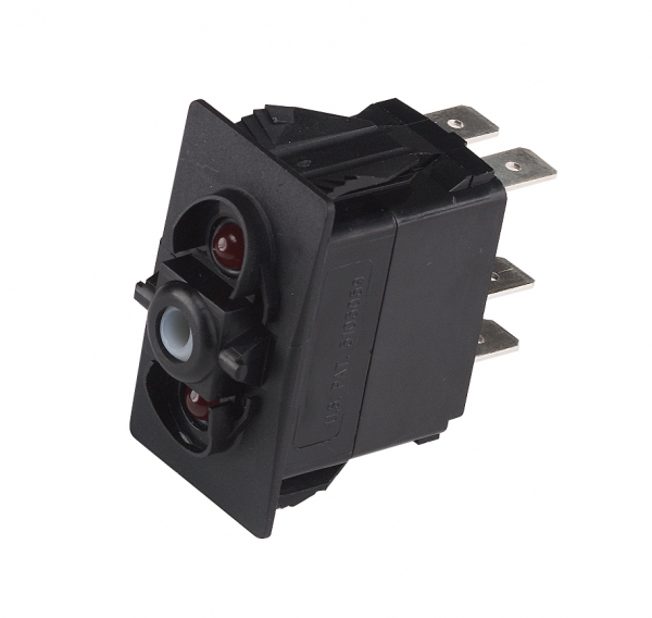 Czone Rocker switch MOM ON/OFF/ MOM ON Red LED