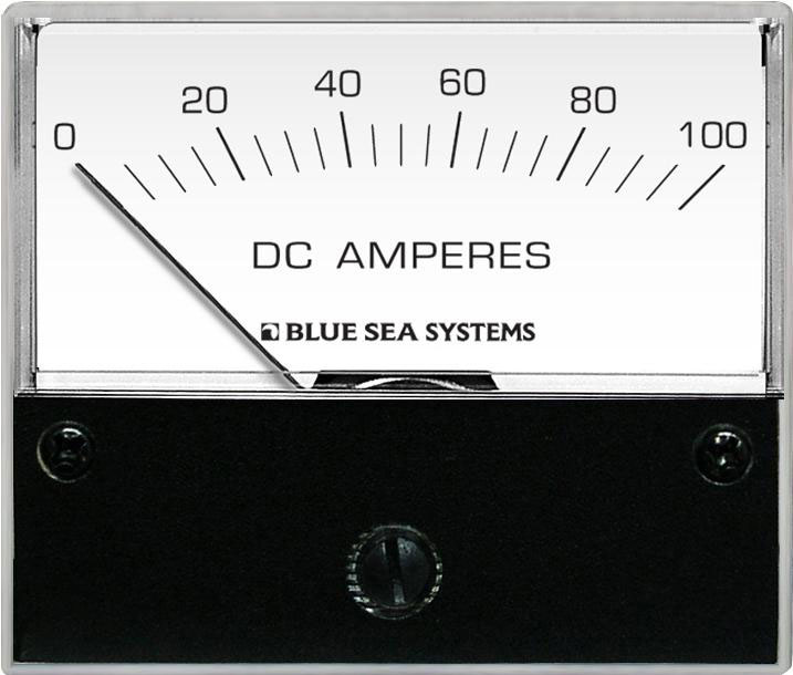 Blue Sea Systems DC ampermeeter 0–100 A, šundiga