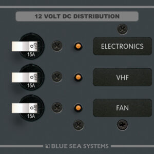 Blue Sea Systems DC paneel, 3 positsiooni