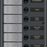 Blue Sea Systems paneel H2O 12VDC AGC 6positsiooniga V